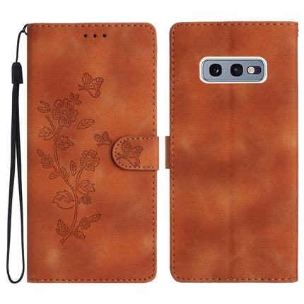 Flower Butterfly Embossing Pattern Leather Phone Case, For Samsung Galaxy A10 / M10, For Samsung Galaxy A20 / A30, For Samsung Galaxy A50, For Samsung Galaxy S10e