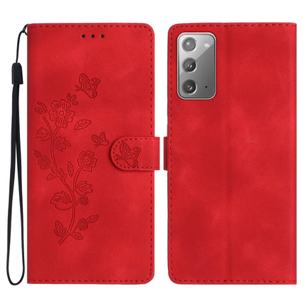 Flower Butterfly Embossing Pattern Leather Phone Case, For Samsung Galaxy A12, For Samsung Galaxy A42 5G, For Samsung Galaxy Note20 Ultra, For Samsung Galaxy Note20
