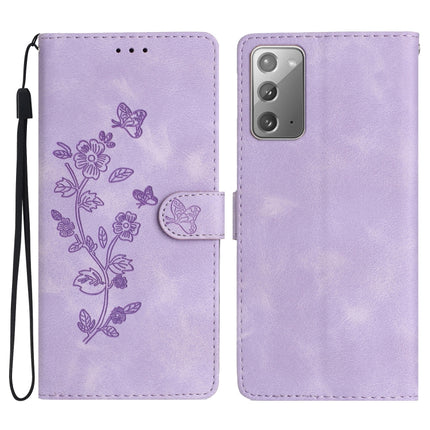 Flower Butterfly Embossing Pattern Leather Phone Case, For Samsung Galaxy A12, For Samsung Galaxy A42 5G, For Samsung Galaxy Note20 Ultra, For Samsung Galaxy Note20
