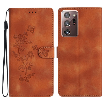 Flower Butterfly Embossing Pattern Leather Phone Case, For Samsung Galaxy A12, For Samsung Galaxy A42 5G, For Samsung Galaxy Note20 Ultra, For Samsung Galaxy Note20