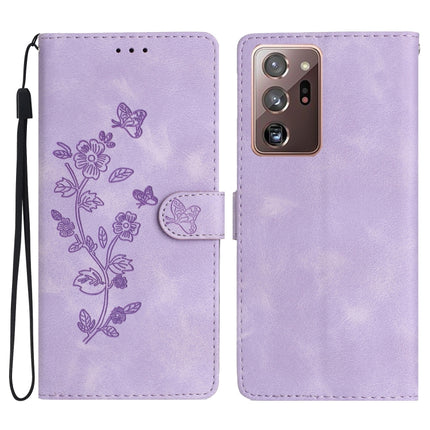Flower Butterfly Embossing Pattern Leather Phone Case, For Samsung Galaxy A12, For Samsung Galaxy A42 5G, For Samsung Galaxy Note20 Ultra, For Samsung Galaxy Note20