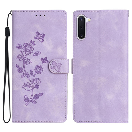 Flower Butterfly Embossing Pattern Leather Phone Case, For Samsung Galaxy A71 4G, For Samsung Galaxy A51 4G, For Samsung Galaxy A20s, For Samsung Galaxy Note10