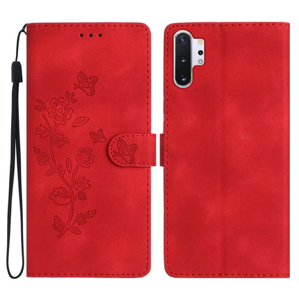 Flower Butterfly Embossing Pattern Leather Phone Case, For Samsung Galaxy Note10+, For Samsung Galaxy A20e, For Samsung Galaxy A70, For Samsung Galaxy A40