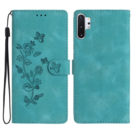 Flower Butterfly Embossing Pattern Leather Phone Case, For Samsung Galaxy Note10+, For Samsung Galaxy A20e, For Samsung Galaxy A70, For Samsung Galaxy A40