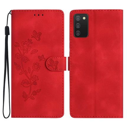 Flower Butterfly Embossing Pattern Leather Phone Case, For Samsung Galaxy A22 4G, For Samsung Galaxy A22 5G, For Samsung Galaxy S21 FE 5G, For Samsung Galaxy A02s / F02s 164