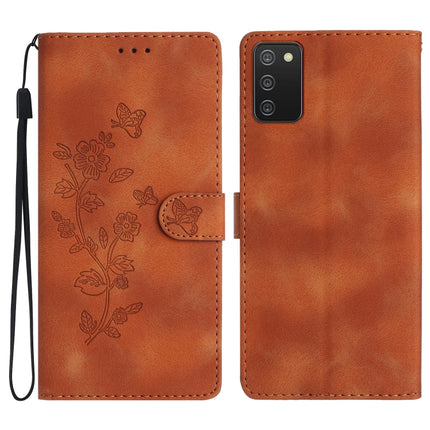 Flower Butterfly Embossing Pattern Leather Phone Case, For Samsung Galaxy S21 5G, For Samsung Galaxy S21+ 5G, For Samsung Galaxy S21 Ultra 5G, For Samsung Galaxy A02s EU