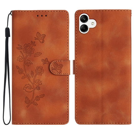 Flower Butterfly Embossing Pattern Leather Phone Case, For Samsung Galaxy S23 5G, For Samsung Galaxy A14 5G, For Samsung Galaxy A04, For Samsung Galaxy A04s