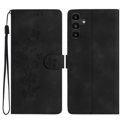 Flower Butterfly Embossing Pattern Leather Phone Case, For Samsung Galaxy S23 5G, For Samsung Galaxy A14 5G, For Samsung Galaxy A04, For Samsung Galaxy A04s