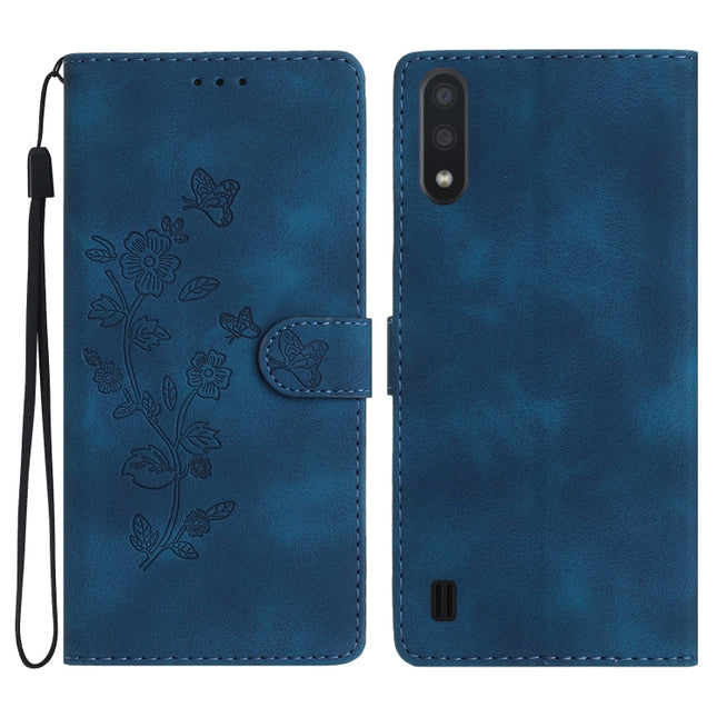 Flower Butterfly Embossing Pattern Leather Phone Case, For Samsung Galaxy A10 / M10, For Samsung Galaxy A20 / A30, For Samsung Galaxy A50, For Samsung Galaxy S10e