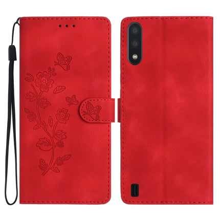 Flower Butterfly Embossing Pattern Leather Phone Case, For Samsung Galaxy A10 / M10, For Samsung Galaxy A20 / A30, For Samsung Galaxy A50, For Samsung Galaxy S10e