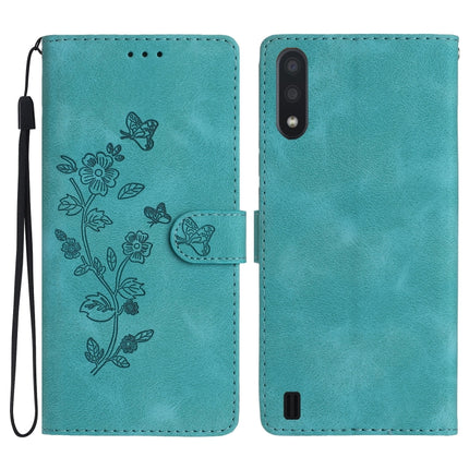 Flower Butterfly Embossing Pattern Leather Phone Case, For Samsung Galaxy A10 / M10, For Samsung Galaxy A20 / A30, For Samsung Galaxy A50, For Samsung Galaxy S10e