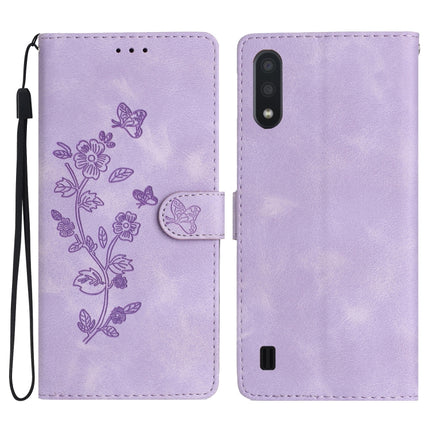 Flower Butterfly Embossing Pattern Leather Phone Case, For Samsung Galaxy A10 / M10, For Samsung Galaxy A20 / A30, For Samsung Galaxy A50, For Samsung Galaxy S10e