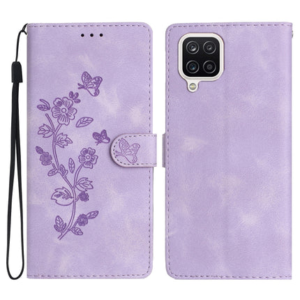Flower Butterfly Embossing Pattern Leather Phone Case, For Samsung Galaxy A12, For Samsung Galaxy A42 5G, For Samsung Galaxy Note20 Ultra, For Samsung Galaxy Note20