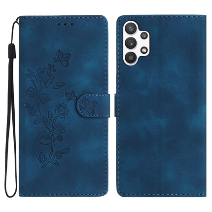 Flower Butterfly Embossing Pattern Leather Phone Case, For Samsung Galaxy A13 4G, For Samsung Galaxy M52, For Samsung Galaxy S22 Ultra 5G, For Samsung Galaxy S22+ 5G