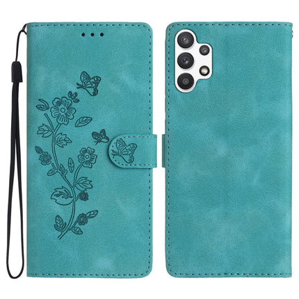 Flower Butterfly Embossing Pattern Leather Phone Case, For Samsung Galaxy A13 4G, For Samsung Galaxy M52, For Samsung Galaxy S22 Ultra 5G, For Samsung Galaxy S22+ 5G