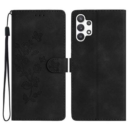 Flower Butterfly Embossing Pattern Leather Phone Case, For Samsung Galaxy A13 4G, For Samsung Galaxy M52, For Samsung Galaxy S22 Ultra 5G, For Samsung Galaxy S22+ 5G