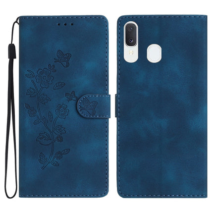 Flower Butterfly Embossing Pattern Leather Phone Case, For Samsung Galaxy A10 / M10, For Samsung Galaxy A20 / A30, For Samsung Galaxy A50, For Samsung Galaxy S10e