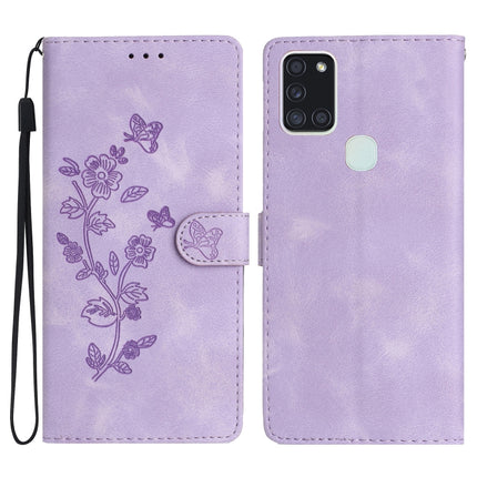 Flower Butterfly Embossing Pattern Leather Phone Case, For Samsung Galaxy A71 4G, For Samsung Galaxy A51 4G, For Samsung Galaxy A20s, For Samsung Galaxy Note10