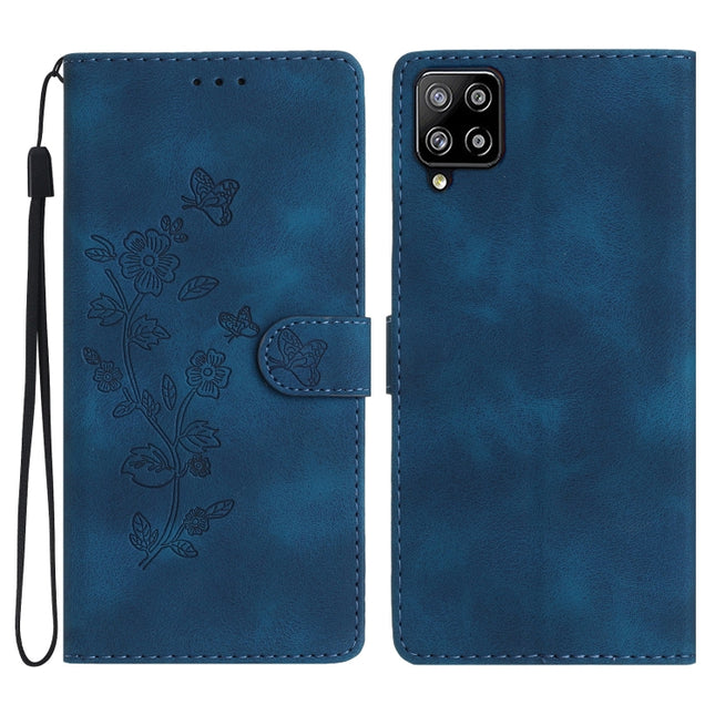 Flower Butterfly Embossing Pattern Leather Phone Case, For Samsung Galaxy A22 4G, For Samsung Galaxy A22 5G, For Samsung Galaxy S21 FE 5G, For Samsung Galaxy A02s / F02s 164