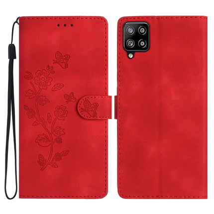 Flower Butterfly Embossing Pattern Leather Phone Case, For Samsung Galaxy A22 4G, For Samsung Galaxy A22 5G, For Samsung Galaxy S21 FE 5G, For Samsung Galaxy A02s / F02s 164