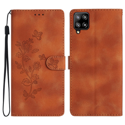 Flower Butterfly Embossing Pattern Leather Phone Case, For Samsung Galaxy A22 4G, For Samsung Galaxy A22 5G, For Samsung Galaxy S21 FE 5G, For Samsung Galaxy A02s / F02s 164