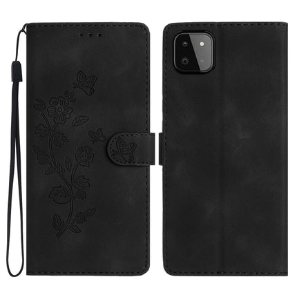 Flower Butterfly Embossing Pattern Leather Phone Case, For Samsung Galaxy A22 4G, For Samsung Galaxy A22 5G, For Samsung Galaxy S21 FE 5G, For Samsung Galaxy A02s / F02s 164