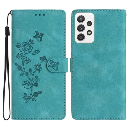 Flower Butterfly Embossing Pattern Leather Phone Case, For Samsung Galaxy A15, For Samsung Galaxy A35 5G, For Samsung Galaxy A23 5G, For Samsung Galaxy S24 Ultra 5G