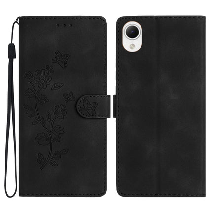 Flower Butterfly Embossing Pattern Leather Phone Case, For Samsung Galaxy A54 5G, For Samsung Galaxy A23e / A23s, For Samsung Galaxy A04e, For Samsung Galaxy S23 Ultra 5G