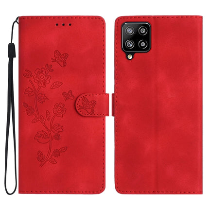 Flower Butterfly Embossing Pattern Leather Phone Case, For Samsung Galaxy A12, For Samsung Galaxy A42 5G, For Samsung Galaxy Note20 Ultra, For Samsung Galaxy Note20