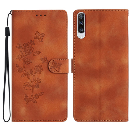 Flower Butterfly Embossing Pattern Leather Phone Case, For Samsung Galaxy A10 / M10, For Samsung Galaxy A20 / A30, For Samsung Galaxy A50, For Samsung Galaxy S10e