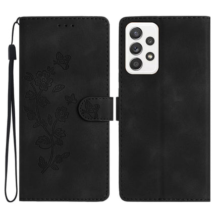 Flower Butterfly Embossing Pattern Leather Phone Case, For Samsung Galaxy S20 FE, For Samsung Galaxy M53, For Samsung Galaxy M23, For Samsung Galaxy A53 5G