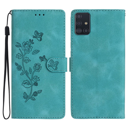 Flower Butterfly Embossing Pattern Leather Phone Case, For Samsung Galaxy A71 4G, For Samsung Galaxy A51 4G, For Samsung Galaxy A20s, For Samsung Galaxy Note10