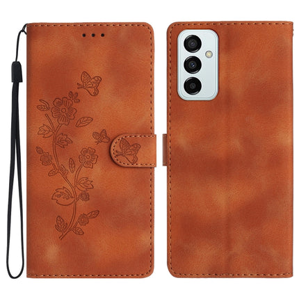 Flower Butterfly Embossing Pattern Leather Phone Case, For Samsung Galaxy S20 FE, For Samsung Galaxy M53, For Samsung Galaxy M23, For Samsung Galaxy A53 5G