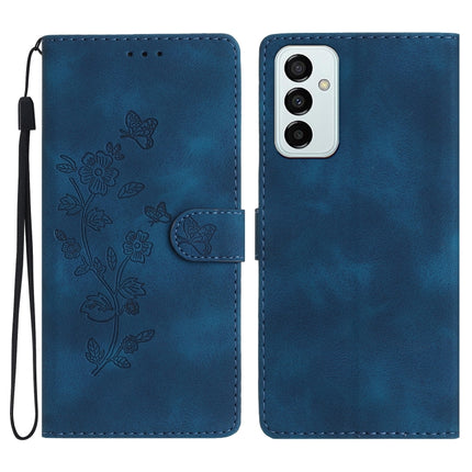 Flower Butterfly Embossing Pattern Leather Phone Case, For Samsung Galaxy A13 4G, For Samsung Galaxy M52, For Samsung Galaxy S22 Ultra 5G, For Samsung Galaxy S22+ 5G