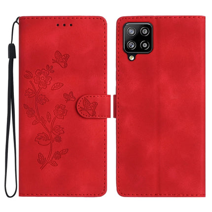 Flower Butterfly Embossing Pattern Leather Phone Case, For Samsung Galaxy S20 FE, For Samsung Galaxy M53, For Samsung Galaxy M23, For Samsung Galaxy A53 5G