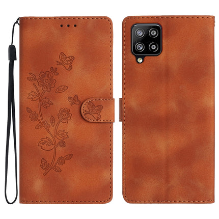 Flower Butterfly Embossing Pattern Leather Phone Case, For Samsung Galaxy S20 FE, For Samsung Galaxy M53, For Samsung Galaxy M23, For Samsung Galaxy A53 5G