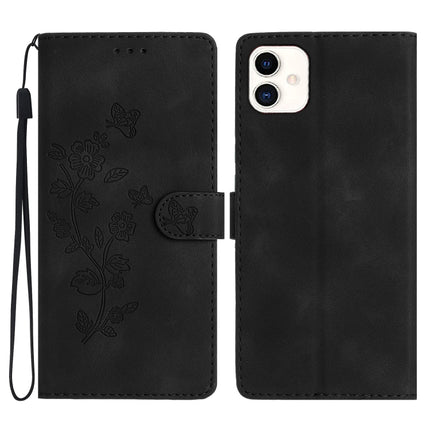 Flower Butterfly Embossing Pattern Leather Phone Case, For Samsung Galaxy S24 Ultra 5G, For Samsung Galaxy S24+ 5G, For Samsung Galaxy S23 FE 5G, For Samsung Galaxy A05