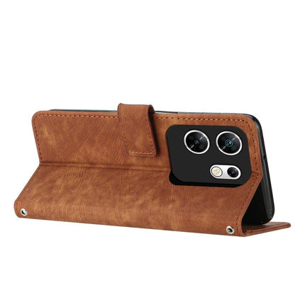 Skin Feel Stripe Pattern Leather Phone Case with Lanyard, For Infinix Zero 30 4G, For Infinix Zero 30 5G, For Infinix Hot 30 Play NFC, For Infinix Note 30/Note 30 5G