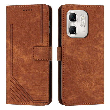 Skin Feel Stripe Pattern Leather Phone Case with Lanyard, For Infinix Note 50 Pro+, For Infinix Note 50 4G / 50 Pro 4G, For Infinix Hot 50 Pro 4G, For Infinix Hot 50i