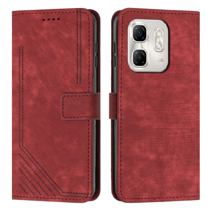 Skin Feel Stripe Pattern Leather Phone Case with Lanyard, For Infinix Note 50 Pro+, For Infinix Note 50 4G / 50 Pro 4G, For Infinix Hot 50 Pro 4G, For Infinix Hot 50i