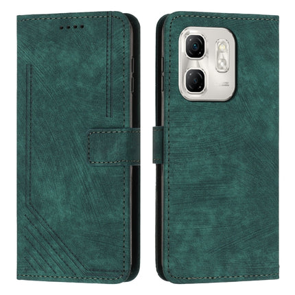 Skin Feel Stripe Pattern Leather Phone Case with Lanyard, For Infinix Note 50 Pro+, For Infinix Note 50 4G / 50 Pro 4G, For Infinix Hot 50 Pro 4G, For Infinix Hot 50i