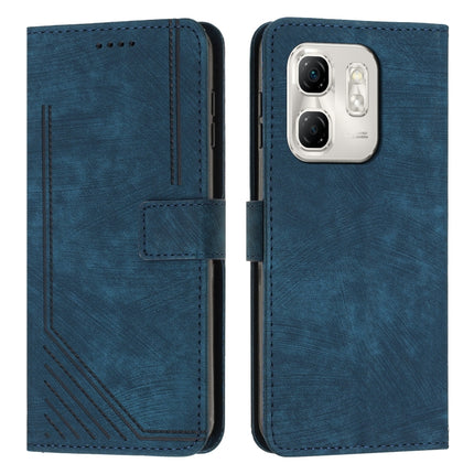 Skin Feel Stripe Pattern Leather Phone Case with Lanyard, For Infinix Note 50 Pro+, For Infinix Note 50 4G / 50 Pro 4G, For Infinix Hot 50 Pro 4G, For Infinix Hot 50i