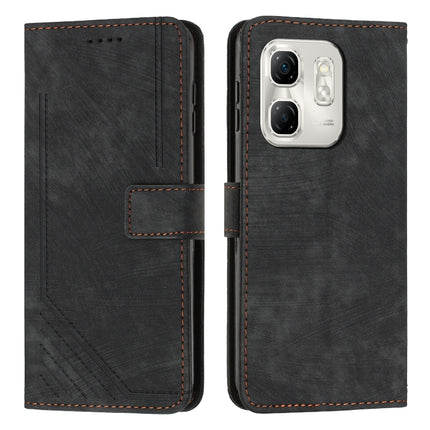 Skin Feel Stripe Pattern Leather Phone Case with Lanyard, For Infinix Note 50 Pro+, For Infinix Note 50 4G / 50 Pro 4G, For Infinix Hot 50 Pro 4G, For Infinix Hot 50i