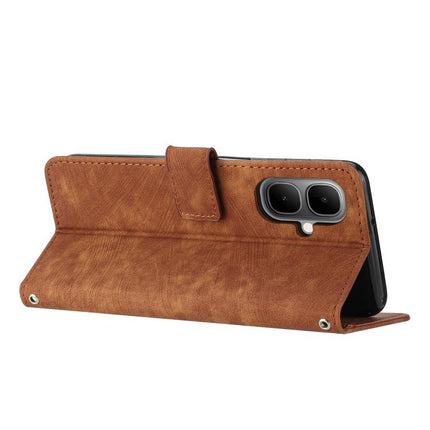 Skin Feel Stripe Pattern Leather Phone Case with Lanyard, For Infinix Smart 10 4G, For Infinix GT 30 Pro, For Infinix Note 50s, For Infinix Note 50x