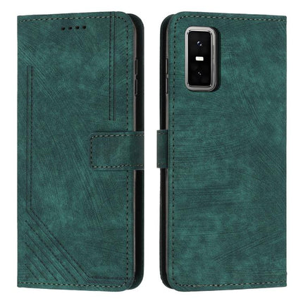 Skin Feel Stripe Pattern Leather Phone Case with Lanyard, For Infinix Smart 10 4G, For Infinix GT 30 Pro, For Infinix Note 50s, For Infinix Note 50x