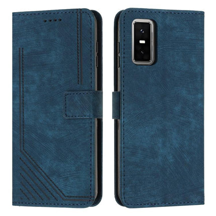 Skin Feel Stripe Pattern Leather Phone Case with Lanyard, For Infinix Smart 10 4G, For Infinix GT 30 Pro, For Infinix Note 50s, For Infinix Note 50x