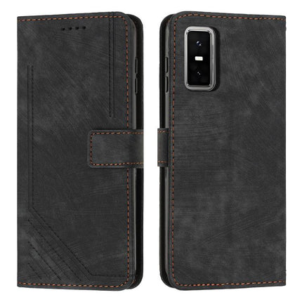 Skin Feel Stripe Pattern Leather Phone Case with Lanyard, For Infinix Smart 10 4G, For Infinix GT 30 Pro, For Infinix Note 50s, For Infinix Note 50x