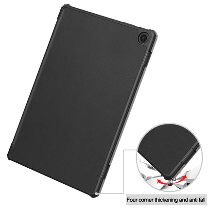 Custer Pure Color 3-Fold Holder Smart Leather Tablet Case, For  Amazon Fire Max 11