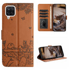 For Samsung Galaxy A12 / Brown