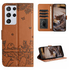 For Samsung Galaxy S21 Ultra / Brown